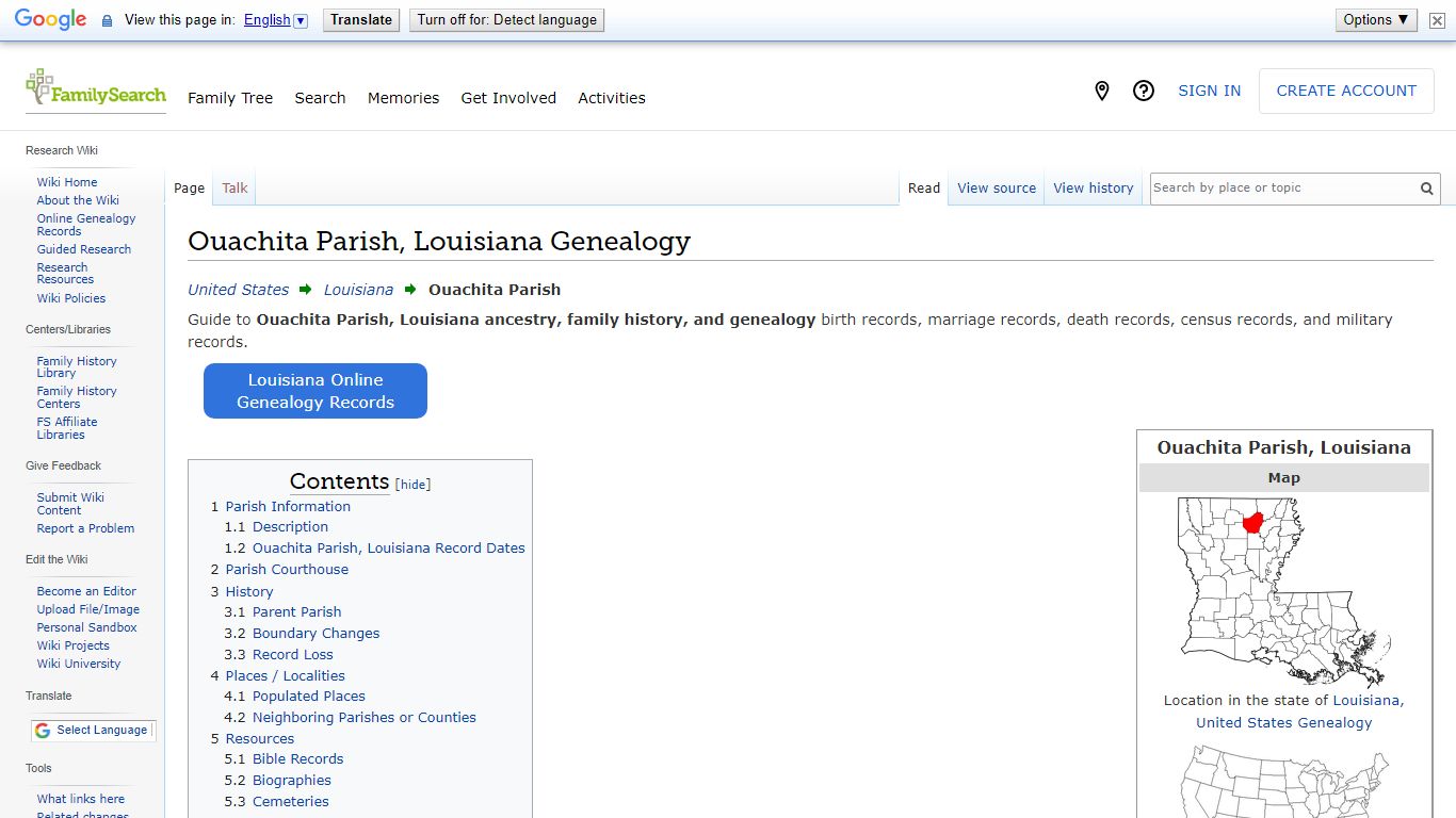 Ouachita Parish, Louisiana Genealogy • FamilySearch